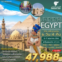 (EGT-JOINNING EGYPT -6D4N-WY ) จอยนิ่ง อียิปต์ 6 วัน 4 คืน BY OMAN AIR